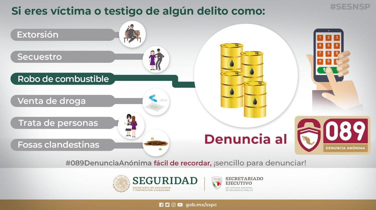 ssp_guadalupe's tweet photo. Te compartimos la siguiente información del Gobierno Federal para evitar ser víctima de extorsión y otros delitos que afecten tu seguridad. 
Para reportar o denunciar comunícate a los números 089 o 911.

Fácil de recordar, sencillo para denunciar. 
#089DenunciaAnonima https://t.co/0JlFjfVh6H