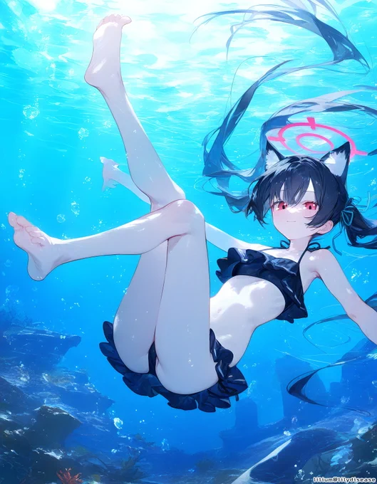 黒見セリカ / Kuromi SerikaResort#ブルアカ #BlueArchive 