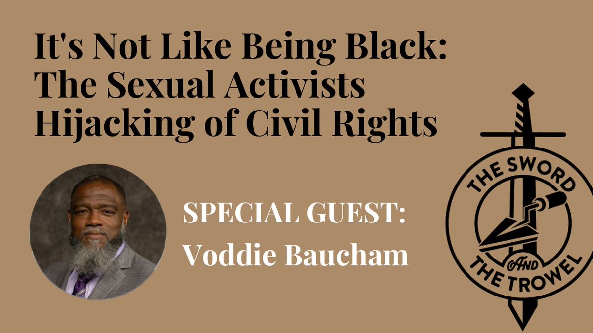 FoundersMin's tweet photo. 🎙️ NEW EPISODE: Voddie Baucham joins @tomascol and Graham to discuss his newest book, "It's Not Like Being Black: How Sexual Activists Hijacked the Civil Rights Movement" that releases today! 

Dropping at 4:00pm ET today wherever you get your podcasts!

https://t.co/AD2Kw088tc https://t.co/LGTmxLFfE9