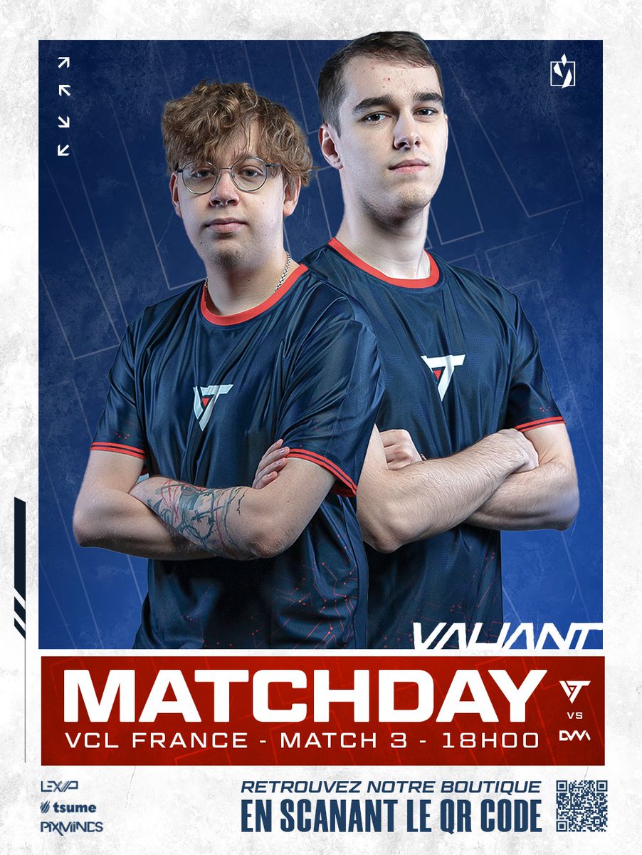 Jour de match de VCL France face à DVM, ils posent des freestyles, on pose un classique.

🆚 @DVM_esport
🕕 18h
💻 twitch.tv/valiantofficial

#ELEVATION | #BeValiant 🚀