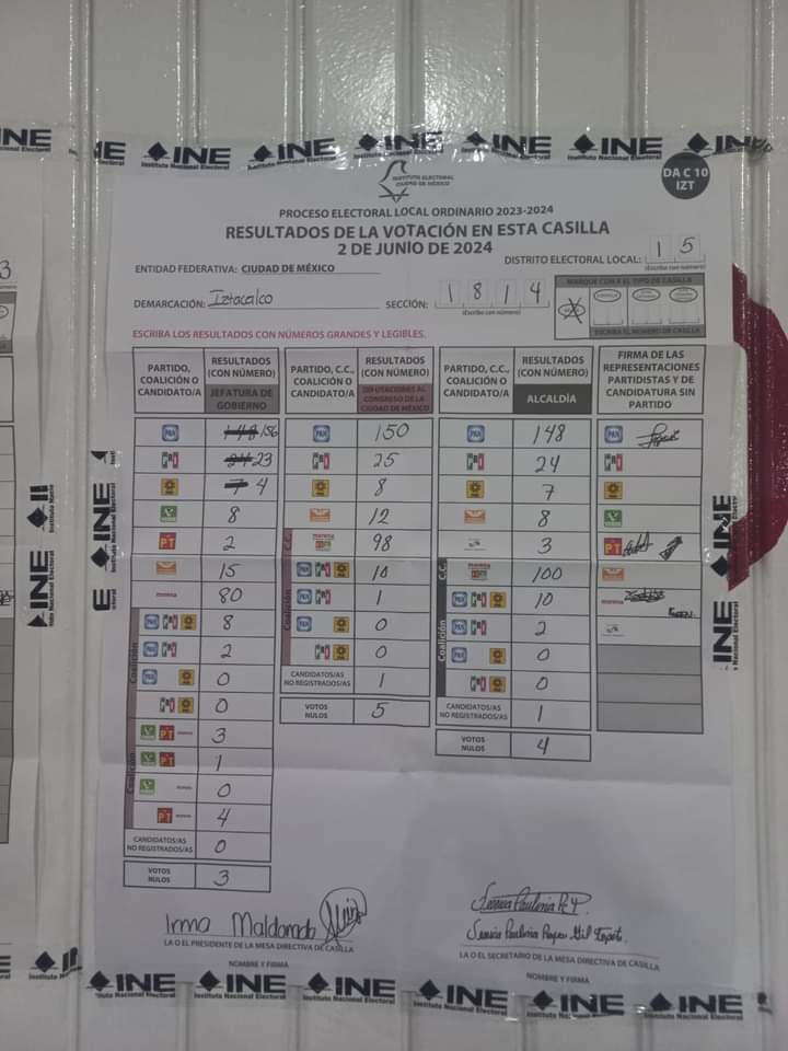luzelenachavez8's tweet photo. López Obrador instruyó a Claudia Sheinbaum para aprobar de inmediato la reforma judicial.
Vamos a limpiar la elección que no ganó la delincuente electoral con la ayuda de Guadalupe Taiddé, quién, por el tamaño del delito, es cárcel.
Más pruebas del triunfo de Xóchitl y Taboada. https://t.co/BjA2NioezH