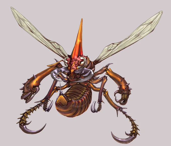 #虫の日虫が好きだから虫っぽいモンスターを描くのが得意です触手とかも 