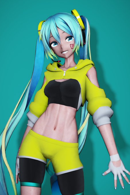 ミクさんのFitでBoxingっぽいやつのWIP
ウェイトとメッシュの微調整中

衣装作成はCyalon(@Cyalonsan )さんです 