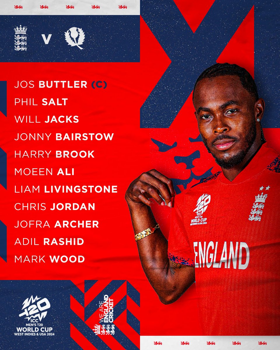 Let's get this started! 💪 We lose the toss and bowl ⚪ Scorecard/Insights: ms.spr.ly/6016YWMVp #ENGvSCO | #T20WorldCup