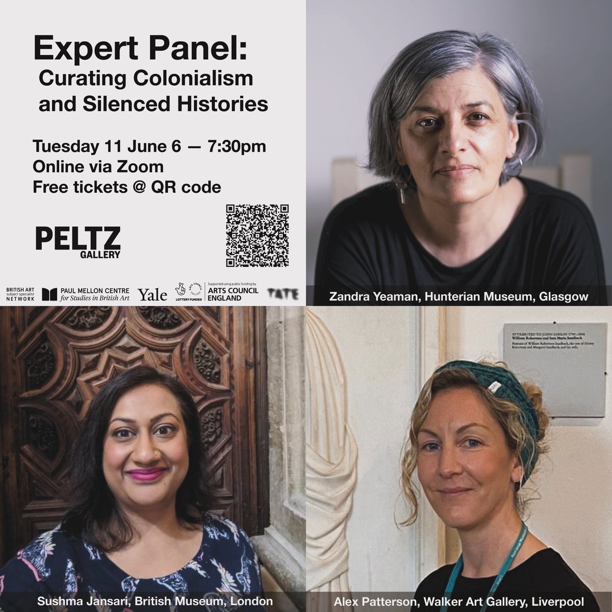 Who gets remembered, and who forgotten?

Join us online on Tuesday 11 June for a free Expert Panel on Curating Colonialism and Silenced Histories. 6-7:30pm via Zoom. 

Free tickets: bbk.ac.uk/events/event/4…

Supported by the British Art Network.