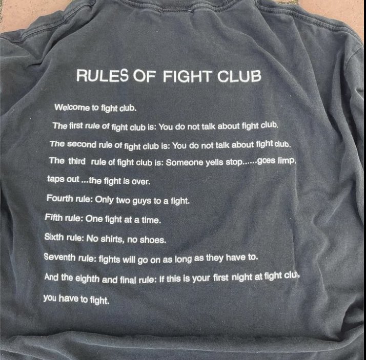 Shtreetwear's tweet photo. Vintage Fight Club Tee https://t.co/QJWrFMCIEP
