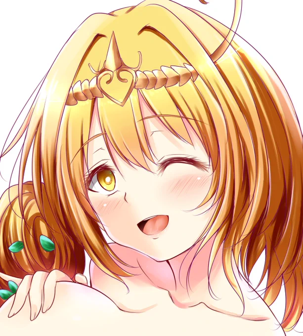 リク絵の精霊獣使い レラ描き中。