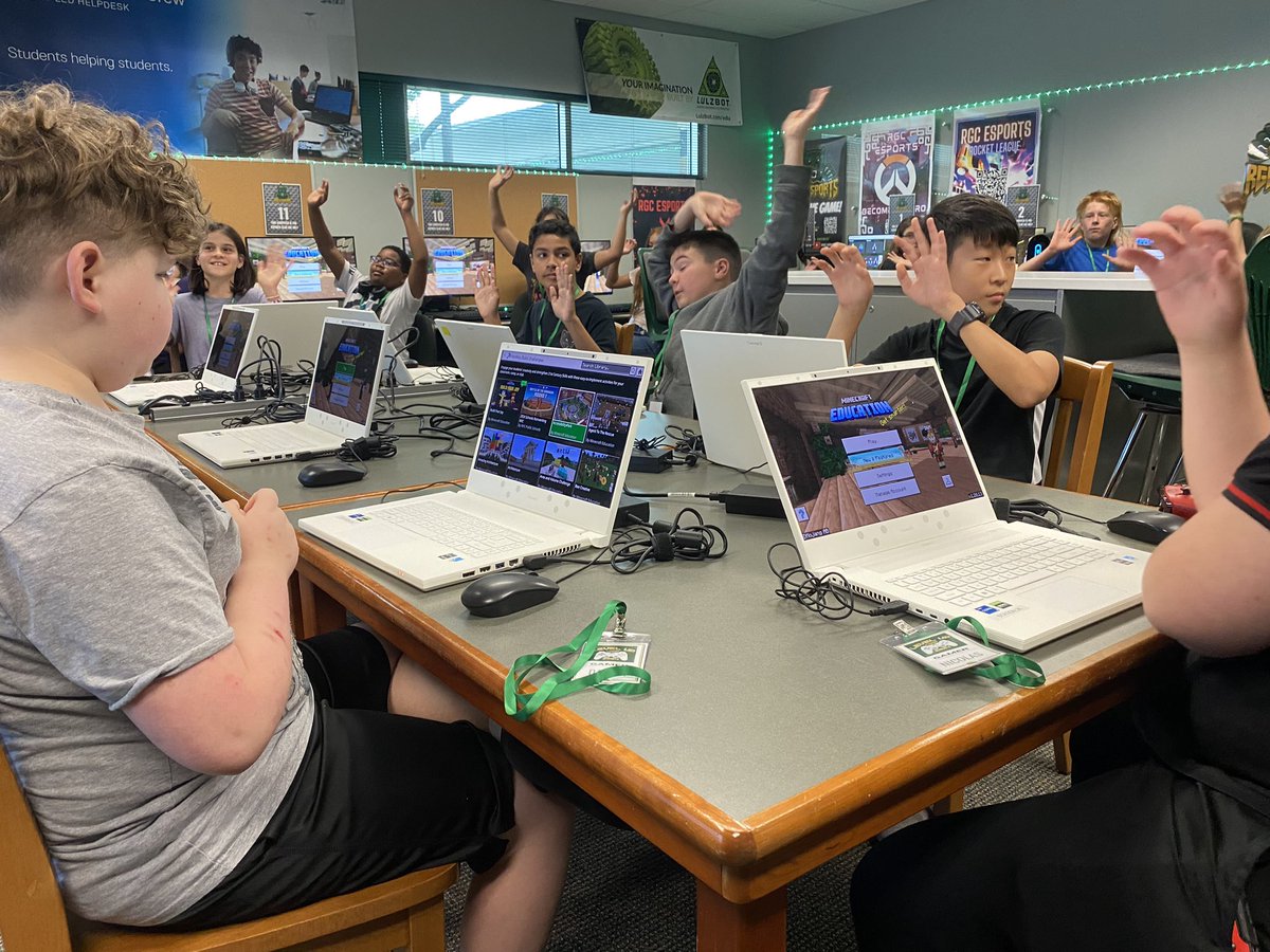 RGC_MC (@rgc_mc) on Twitter photo STEM Camp 2024 - the excitement for Minecraft Education @PlayCrLearn is uncontainable! <a href="/mrtoblerstech/">Wacey Tobler</a> directs the charger! #FSHISD #gamechanger #Gaming2Learn STEM Camp 2024 - the excitement for Minecraft Education @PlayCrLearn is uncontainable! <a href="/mrtoblerstech/">Wacey Tobler</a> directs the charger! #FSHISD #gamechanger #Gaming2Learn