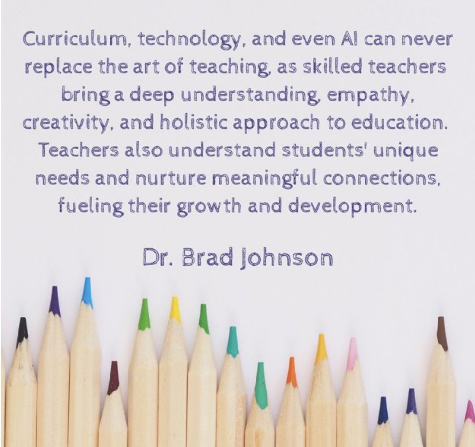 Teachers are irreplaceable!