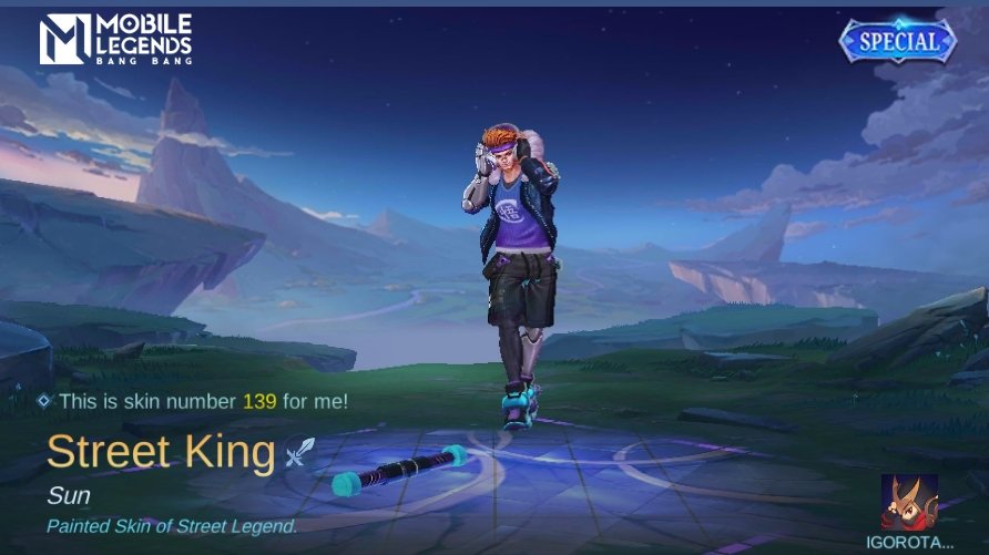 BostonRob9's tweet photo. I just obtained a new skin Street King in Mobile Legends: Bang Bang! Let's face off against the world's best MOBA players together! 
https://t.co/eXzPVbVvzl https://t.co/nzpXPvS3VM