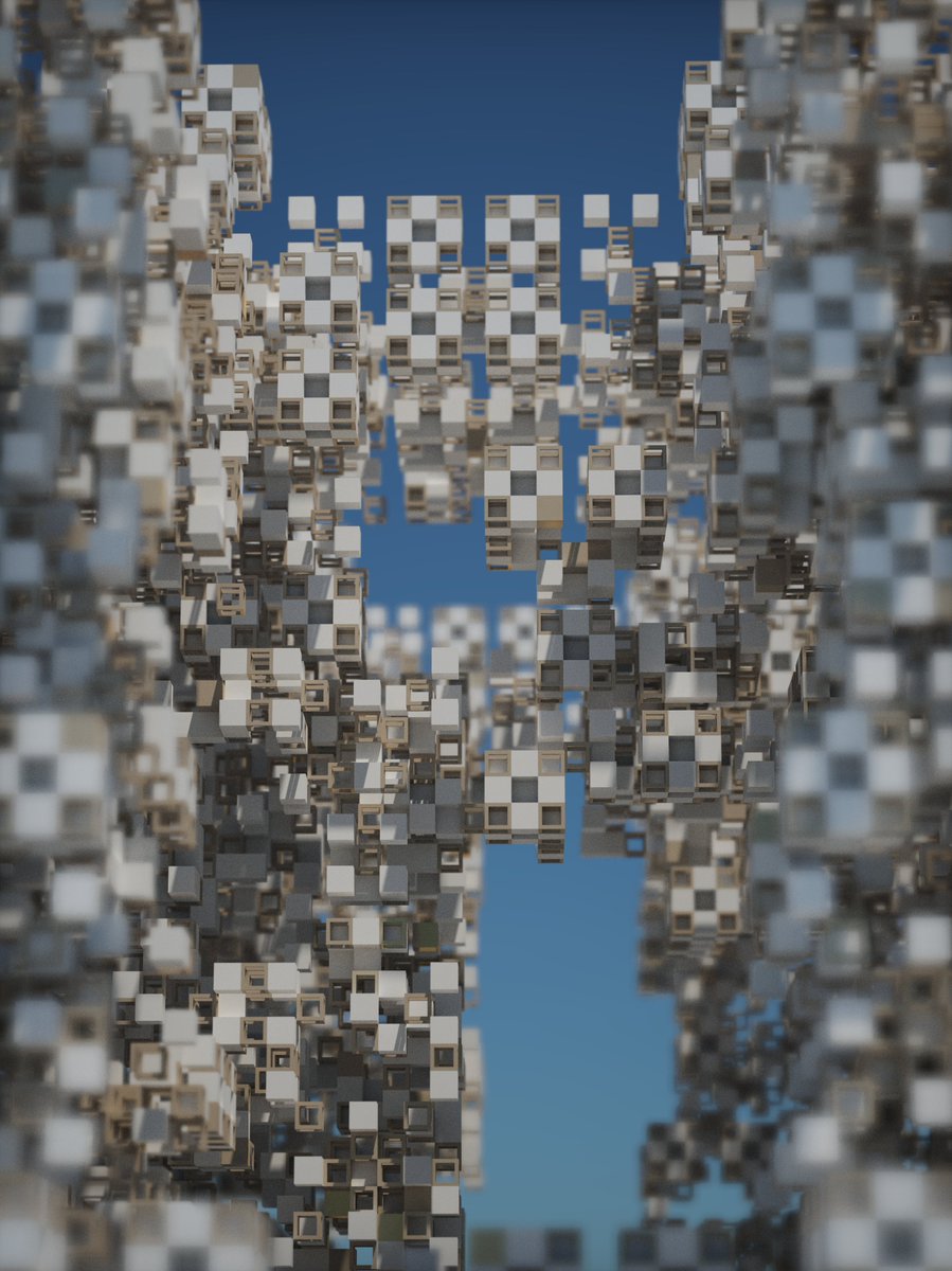 pochita_nft's tweet photo. Kontrastruktura by @_nekropunk
Exploration of Structures through Cellular Automata: Castles, Fortresses, Modern Architecture, Space Cities
https://t.co/RgGfkiwEAr
#generativeart #pathtracer #onchain https://t.co/cAdPuSkZ76