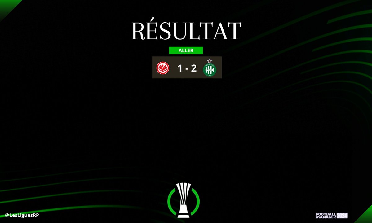 LesLiguesRP's tweet photo. 🔴 L'ASSE gagne le match aller des barrages de la Conférence League  face au Francfort 🇩🇪 ! https://t.co/Hdr35XjzeC