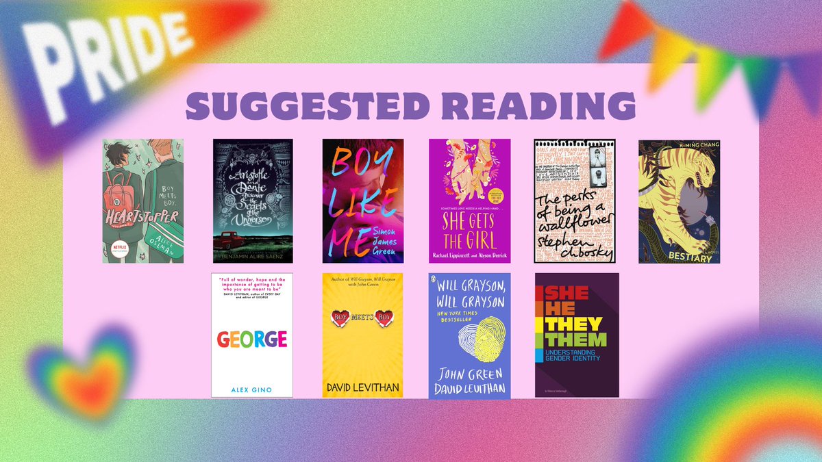 Pride month suggested reading #pride