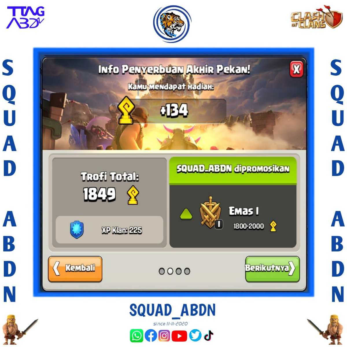 squad_abdn's tweet photo. ◽◽◽◽◽◽◽◽◽◽

#squad_abdn #ttngabdn #clashofclans #warclassic #clanwarleague #clancapital #clasherindonesia #penyerbuanakhirpekan #ibukotaklan #tiketemas #kostum #latar #tantangan #musimkoboi #juni2024 https://t.co/mQCDcXRL8Z