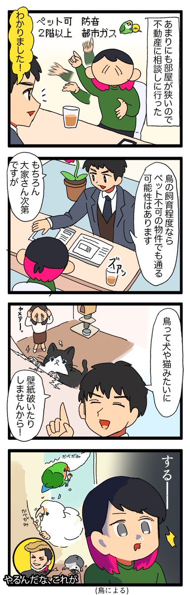 鳥って多分みんなが思ってる以上に破壊神な生き物🦜

1140 #えるポピの絵日記かくところ 