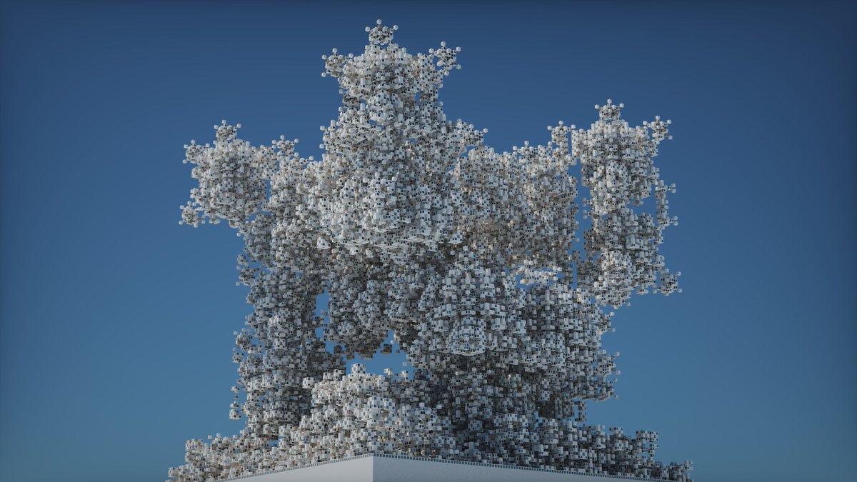 pochita_nft's tweet photo. Kontrastruktura by @_nekropunk
Exploration of Structures through Cellular Automata: Castles, Fortresses, Modern Architecture, Space Cities
https://t.co/RgGfkiwEAr
#generativeart #pathtracer #onchain https://t.co/cAdPuSkZ76