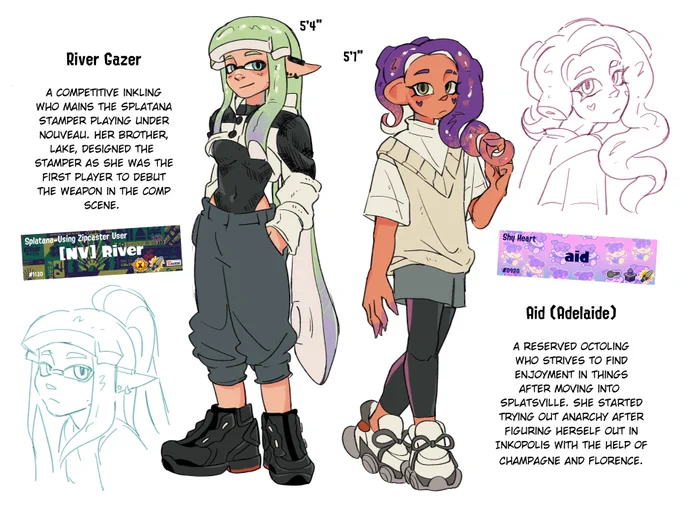 beep boop new aiver reference sheet #splatoon3 