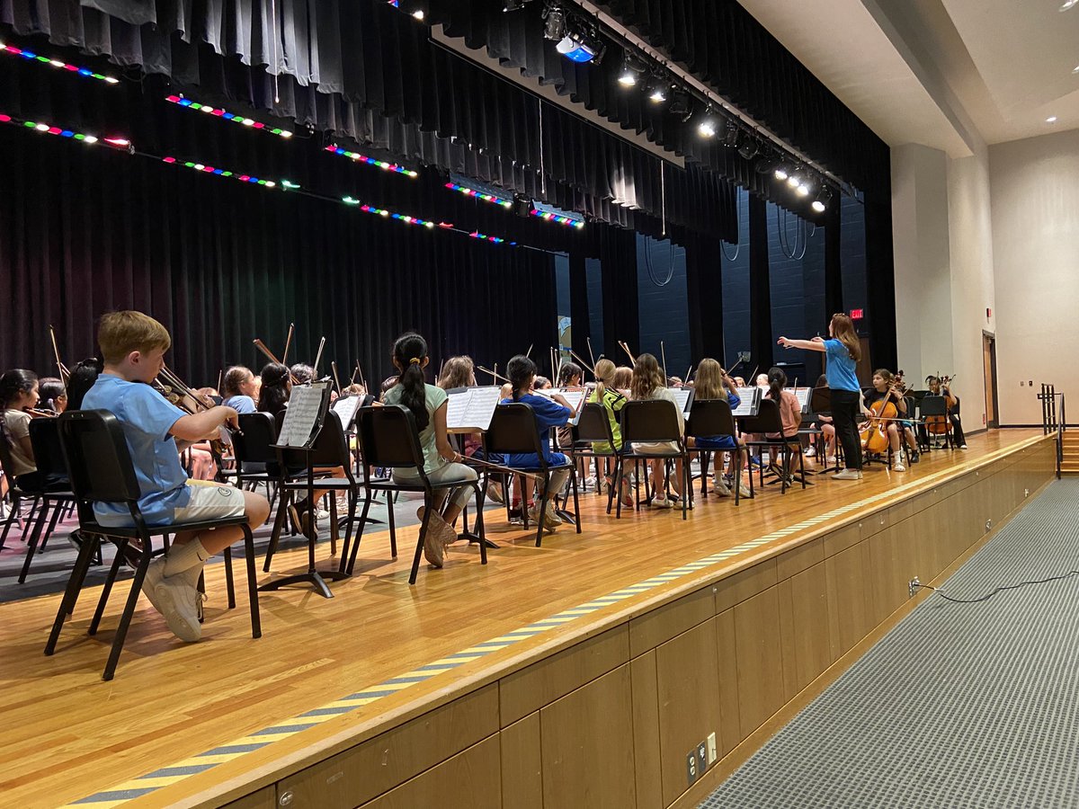 Elementary orchestra preparing for tonight’s concert at the MS <a href="/UpperMerionSD/">Upper Merion Area School District</a>