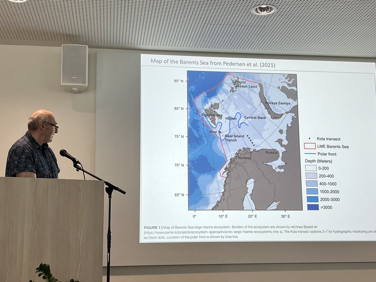sheilaheymans's tweet photo. Last bit of session 4 of #Ecopath40 starts with Torstein Pedersen on tge Barents Sea https://t.co/vBz4qwfXJ4