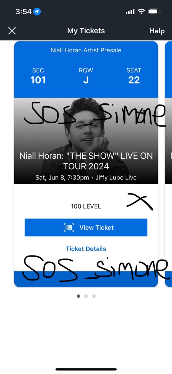 SOS_Simone's tweet photo. SELLING: 2 @NiallOfficial tickets - one June 8th, Bristow, VA ($150) &amp; one June 15th, College Park, MA ($170) - OBO
PayPal G&amp;S *ONLY*
Selling for what I paid but I’d take less for them!! I upgraded 💛 https://t.co/b90RGGrf8K
