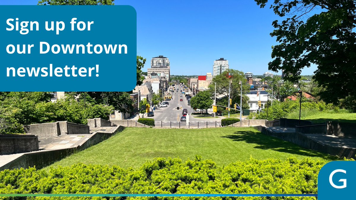 cityofguelph's tweet photo. There are always exciting things happening in #DowntownGuelph - so much so that we have a dedicated monthly Downtown newsletter to help keep residents and businesses informed. Sign up today to keep up to date on what's happening in the heart of our city: https://t.co/2fwo0TybUj https://t.co/gseZVTM0HW