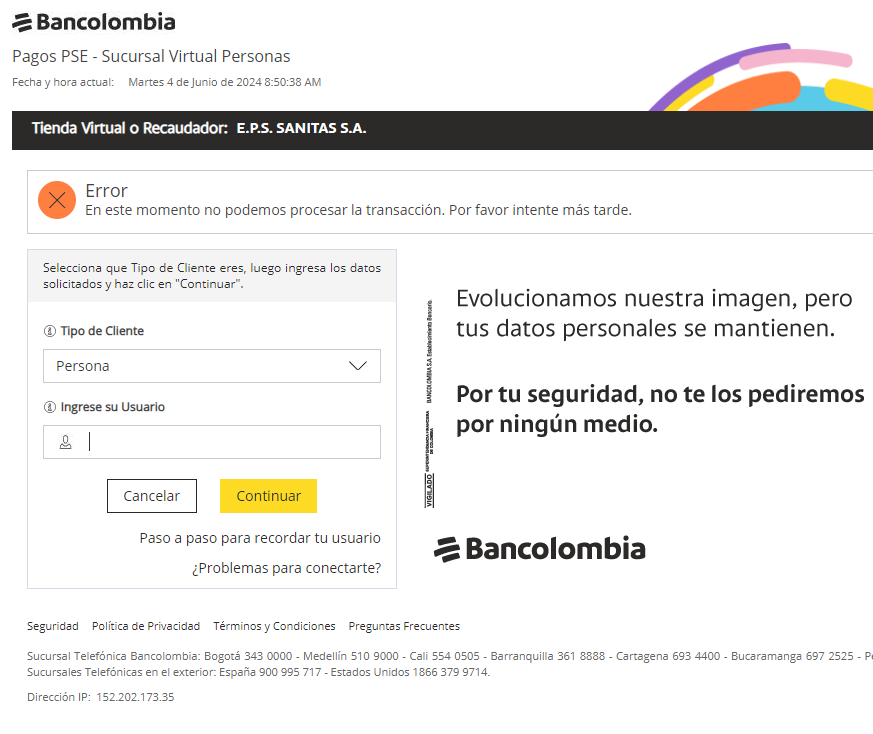 ivanaguilera's tweet photo. @Bancolombia que grosería de banco https://t.co/uRJbXZCs08