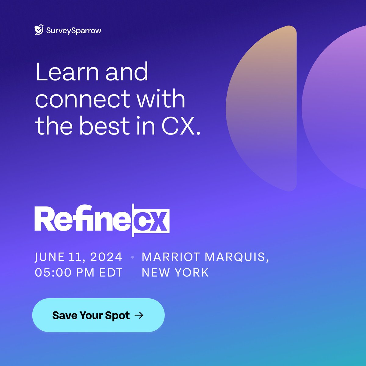 CX leaders, are you ready to explore the future? 

If yes, RefineCX USA is for you. Together with the industry's foremost leaders, we're reimagining the path to excellence. 

Book your exclusive seat now: bit.ly/4bJCY9n

#RefineCX #RefineExperience #CXEvent #B2B #CX