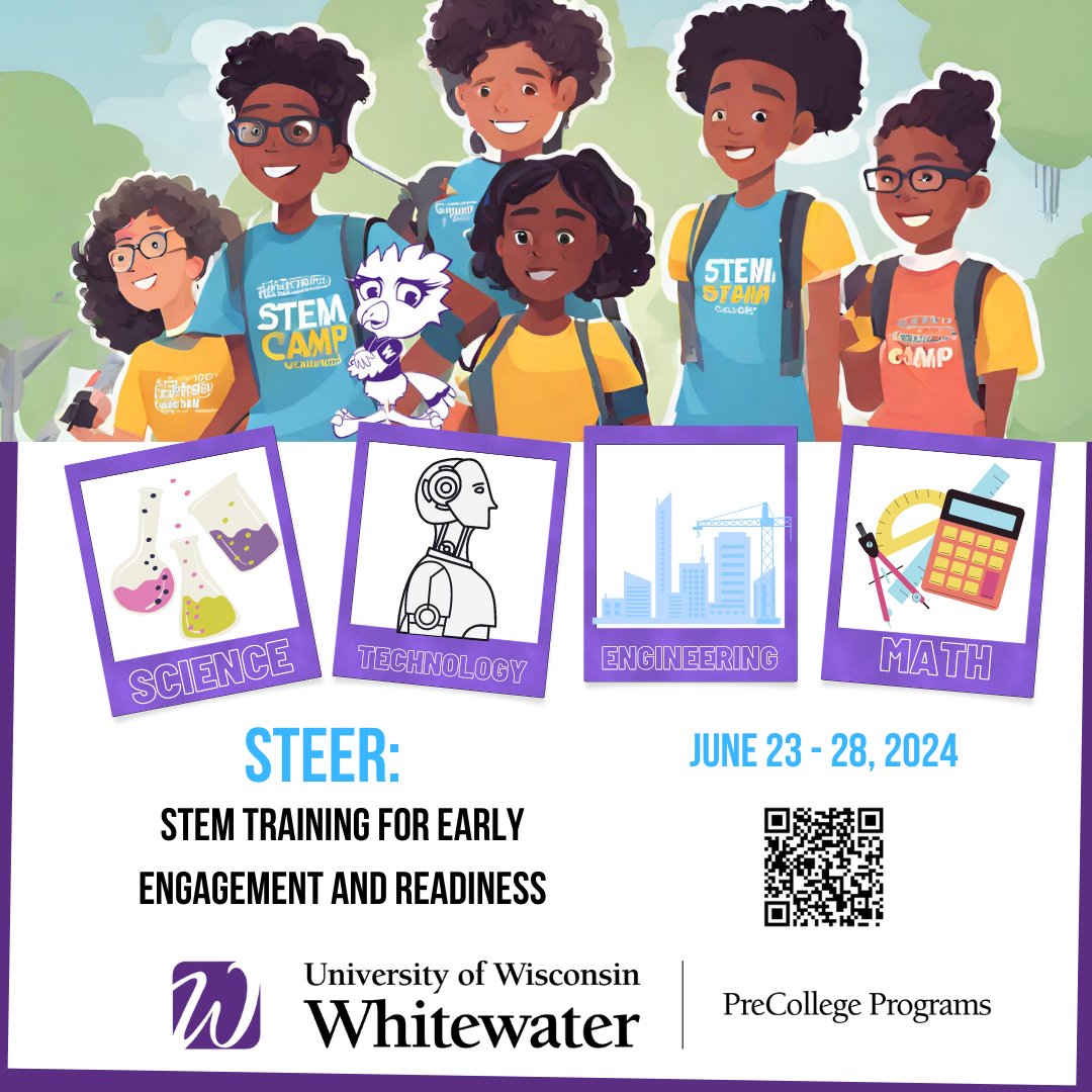 UWWPreCollege's tweet photo. GREAT news!  We were able to open a few additional spots in two of our summer camps!!!  Join us for STEER (middle school, all things STEM) and/or GAPS (middle and high school, sustainability and our planet).  Applications can be found here:
https://t.co/j4M5Wr0H6o #SummerCamp https://t.co/tA4ulmSovu
