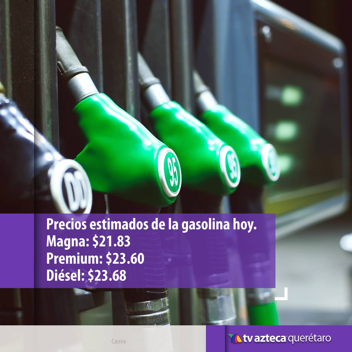 Este 04 de Junio te compartimos los precios estimados de la gasolina hoy en Querétaro. Detecta si es buena opción cargar combustible en este día. 👍⛽

#TvAztecaQuerétaro #PreciosEstimadosGasolina