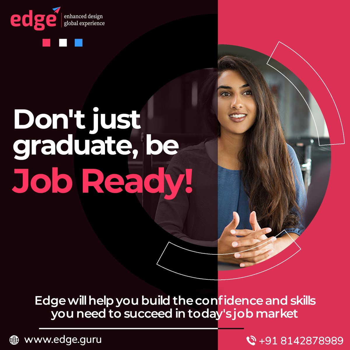 Edge_Guru's tweet image. Transform your future with EDGE and stand out from the crowd
🔹 Hands-On Training
🔹 Industry-Relevant Skills
🔹 Real-World Experience
Enroll Now!👉 edge.guru/contact-us/

#NewGradLife #ProfessionalDevelopment #CareerGrowth #FutureReady #training #JobReady #EdgeFinishingSchool