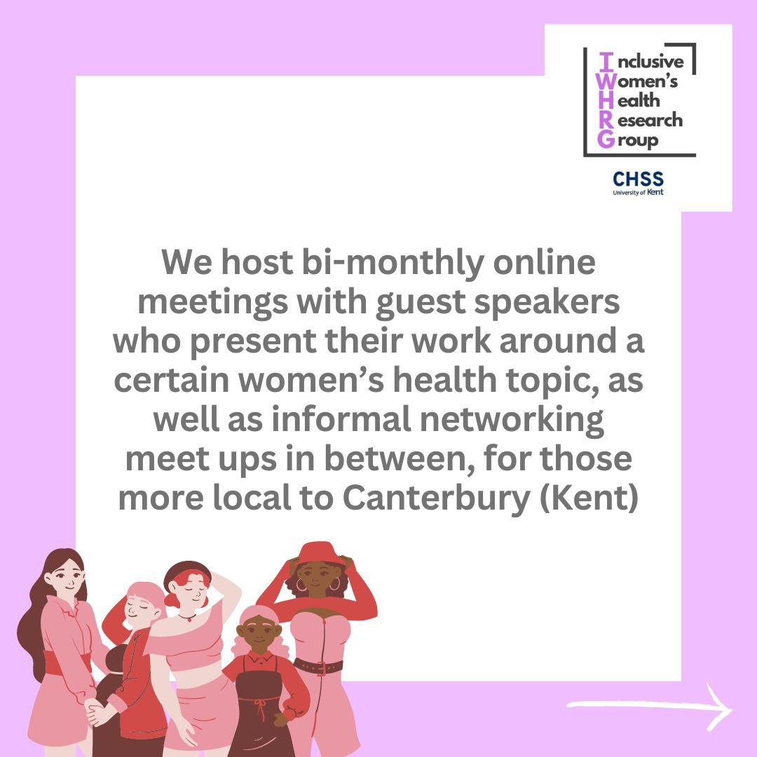 Inclusive Women's Health Research Group (IWHRG) (@iwhrg_kent) on Twitter photo If you are interested in joining our mailing list or for further info please contact K.Day398@kent.ac.uk and S.Manship@kent.ac.uk #womenshealth #research #iwhrg If you are interested in joining our mailing list or for further info please contact K.Day398@kent.ac.uk and S.Manship@kent.ac.uk #womenshealth #research #iwhrg