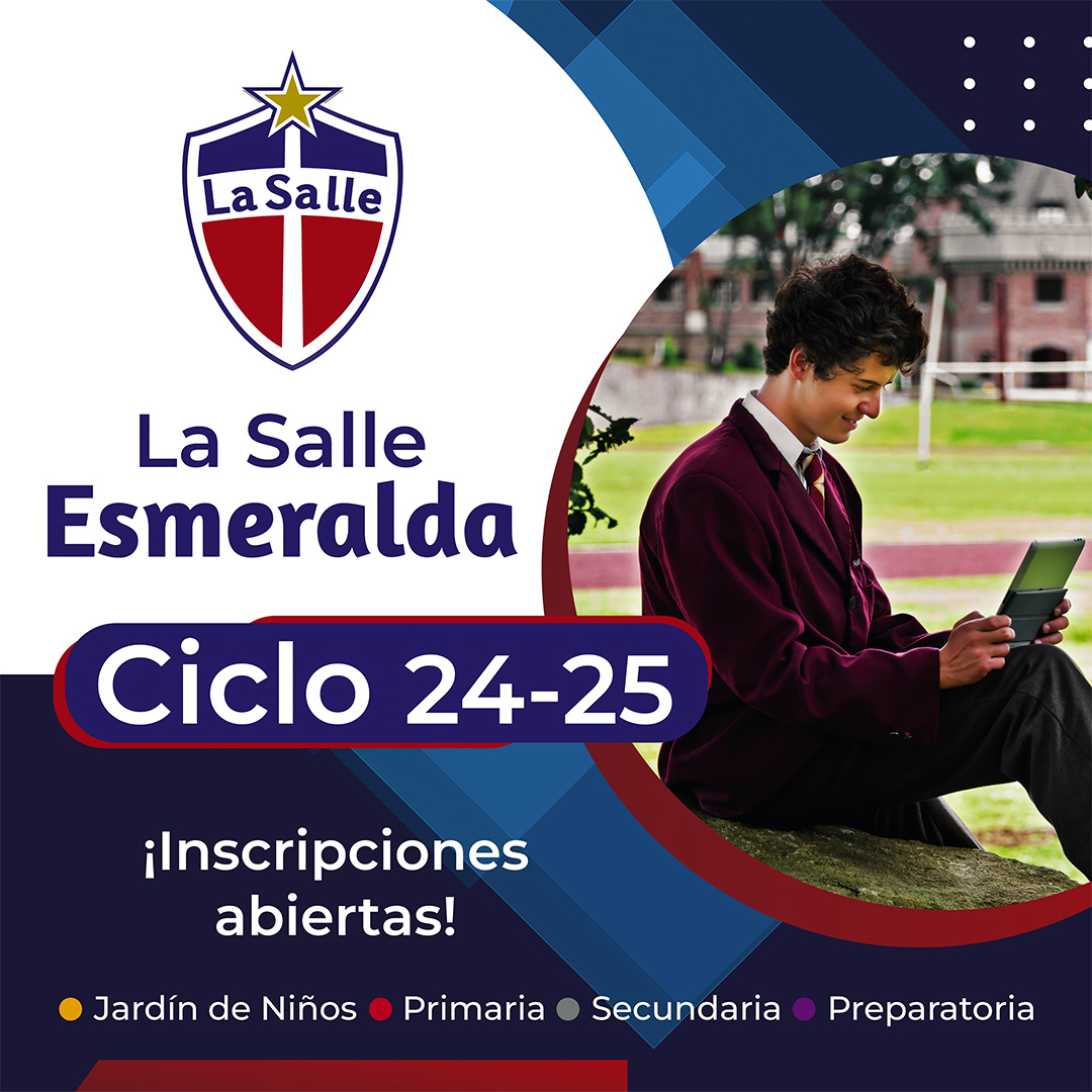 ¡Descubre un mundo de posibilidades! 😉🌟 Desarrolla hábitos y principios universales e impulsa tus habilidades en La Salle Esmeralda.
📝 Para más información 👉🏻 cutt.ly/Fr4nwEt
#ColegioBilingüe #DescubreLaSalle #ExcelenciaAcadémica