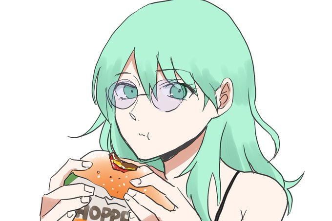 「ハンバーガー ロングヘアー」のTwitter画像/イラスト(新着)