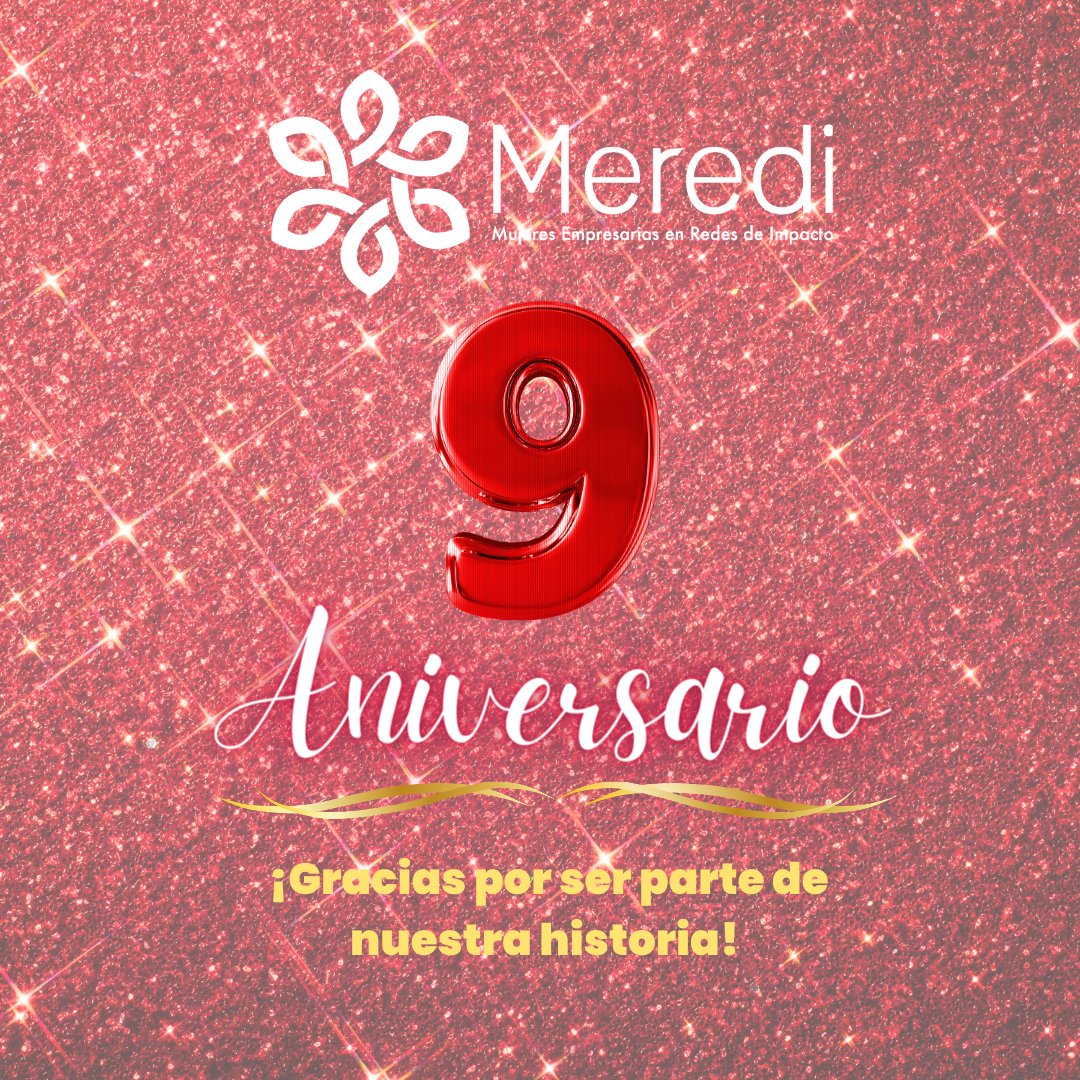 MerediComunidad's tweet photo. Hoy celebramos nuestro 9º aniversario. No ha sido un camino fácil, pero gracias a la dedicación de nuestro equipo y el inquebrantable apoyo de nuestros maravillosos clientes, hemos llegado hasta aquí.
¡Gracias por ser parte de esta increíble aventura! 
#Meredi #Empresa https://t.co/mZedT2QoR2