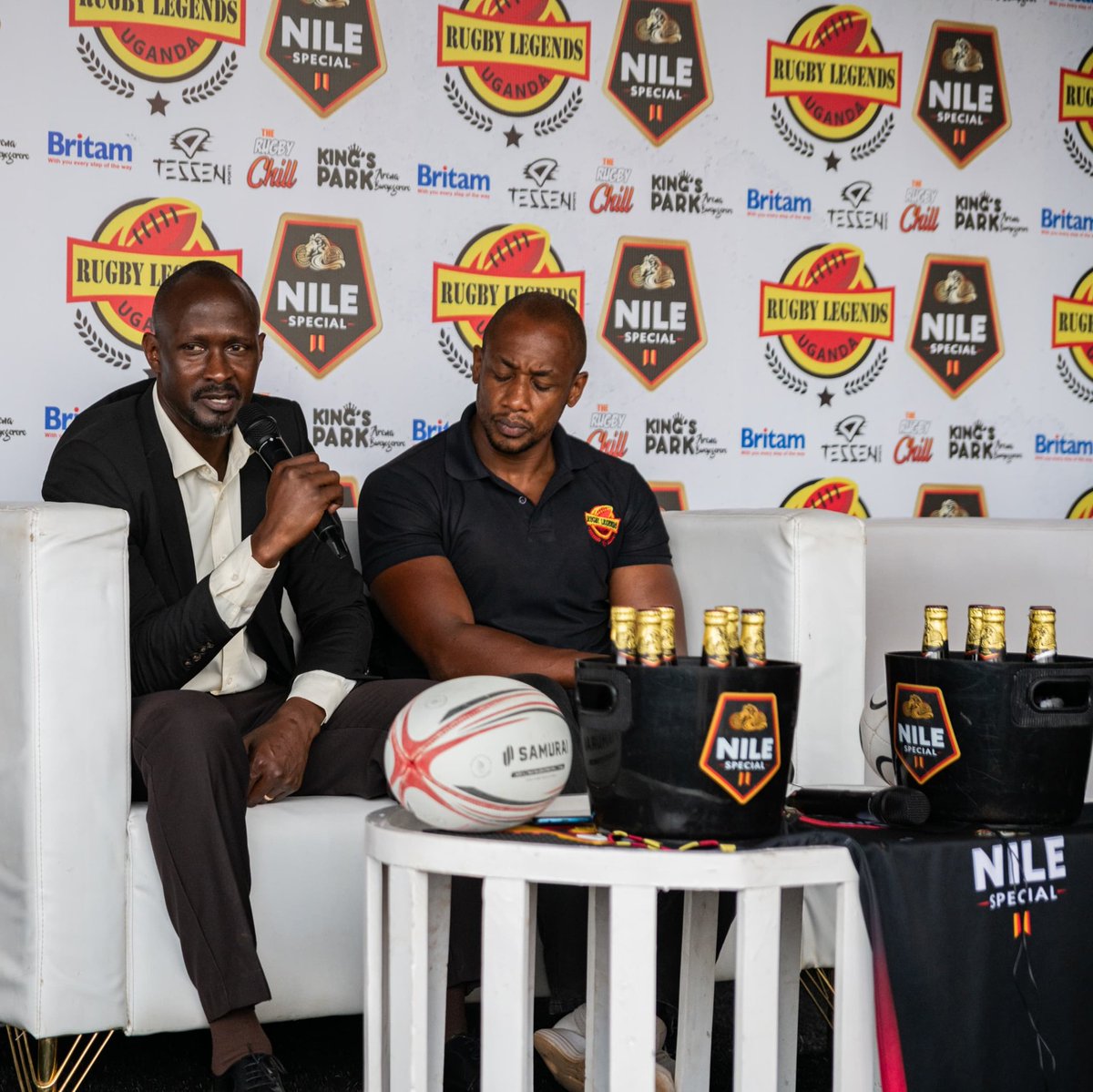 Uganda Rugby Union (@ugandarugby) on Twitter photo UG Legends Launch Season 2024 Legends Tournament, Uganda Leg at Kings Park Arena today afternoon.
Speaking at the Launch, Nile Breweries Trade and Marketing Representative Ibrahim Nkwanga pledged unmatched support from Nile Breweries as the number one fans of Ugandan Rugby. UG Legends Launch Season 2024 Legends Tournament, Uganda Leg at Kings Park Arena today afternoon.
Speaking at the Launch, Nile Breweries Trade and Marketing Representative Ibrahim Nkwanga pledged unmatched support from Nile Breweries as the number one fans of Ugandan Rugby.