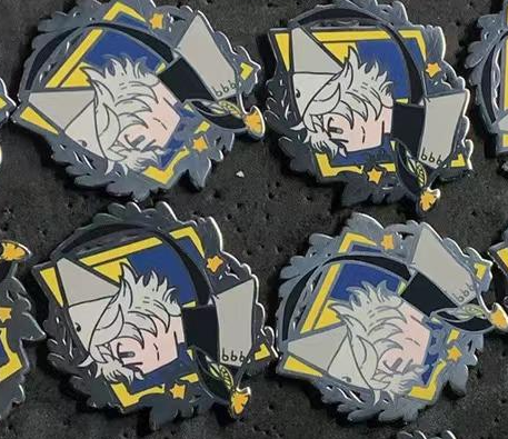「Qifrey, Coco and Volo enamel pins restoc」|🌟yami11arts🌙 # AA14 Salón manga Alicanteのイラスト