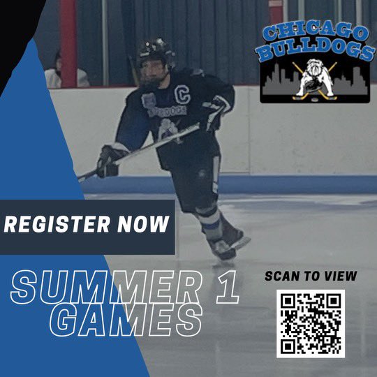 Bulldogs June games start tomorrow!!!  Register at Chicagobulldoghockey.com today and get on the ice tomorrow #summerhockey #gobulldogs #ourdogs