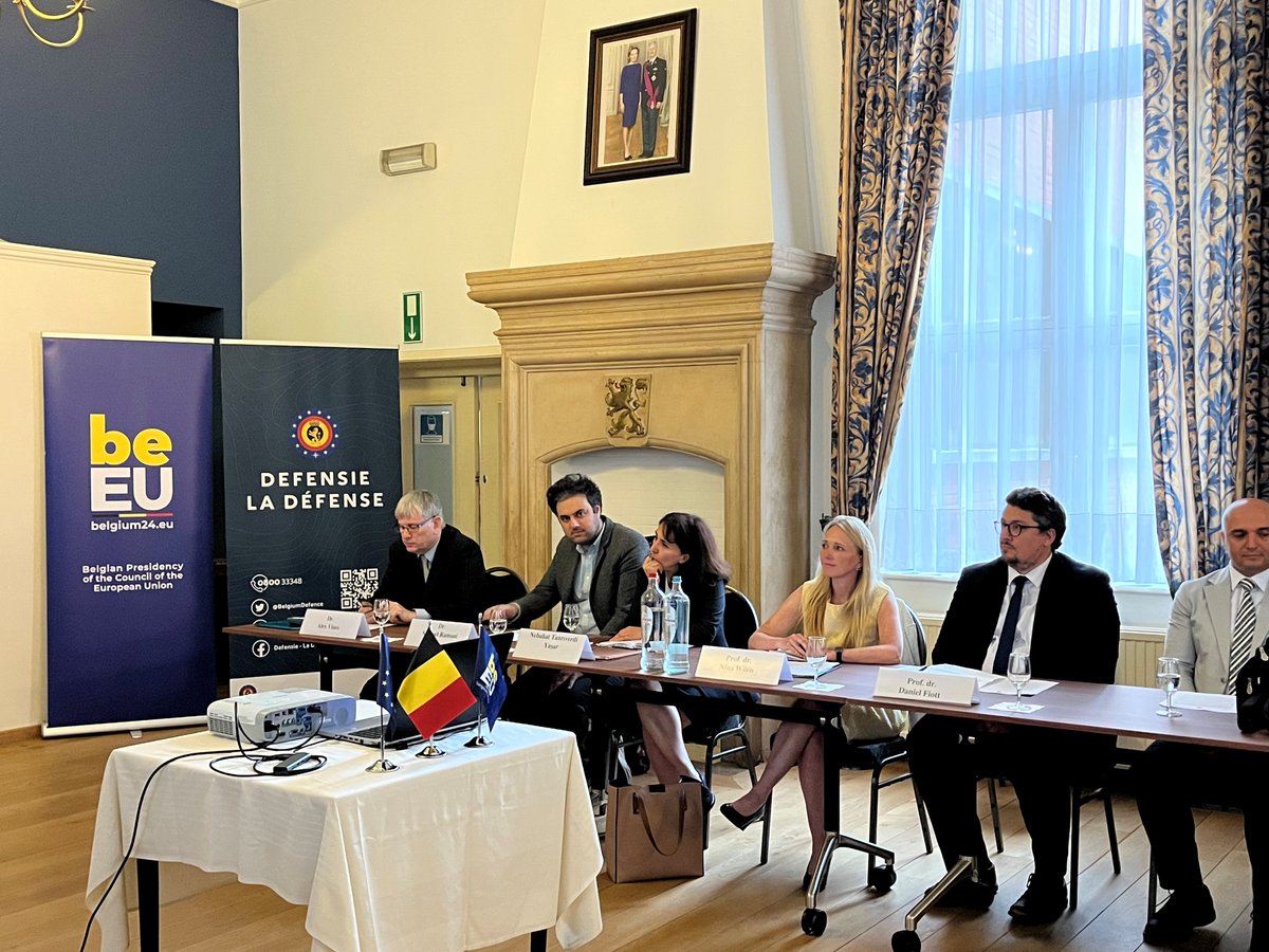 EgmontInstitute's tweet photo. 🚨 𝗛𝗔𝗣𝗣𝗘𝗡𝗜𝗡𝗚 𝗡𝗢𝗪: The event Bridging Continents, Forging Alliances: Enhancing Military Collaboration between the European Union and African States in a Global Power Competition is taking place today with @DanielFiott, @WilenNina , @SamRamani2,  @ntanriverdi,  @EricKalajzic , @WernerAlbl.  

In coordination with @RHID_IRSD_KHID  @EU2024BE @BelgiumDefence