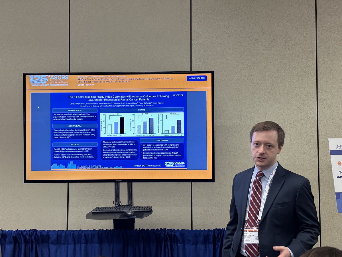 University of Iowa Surgery (@uiowa_surgery) on Twitter photo The colorectal cohort presents at ASCRS annual meeting in Baltimore! #ASCRS24 #colorectalsurgery #changingliveschangingmedicine <a href="/uihealthcare/">University of Iowa Health Care</a> The colorectal cohort presents at ASCRS annual meeting in Baltimore! #ASCRS24 #colorectalsurgery #changingliveschangingmedicine <a href="/uihealthcare/">University of Iowa Health Care</a>