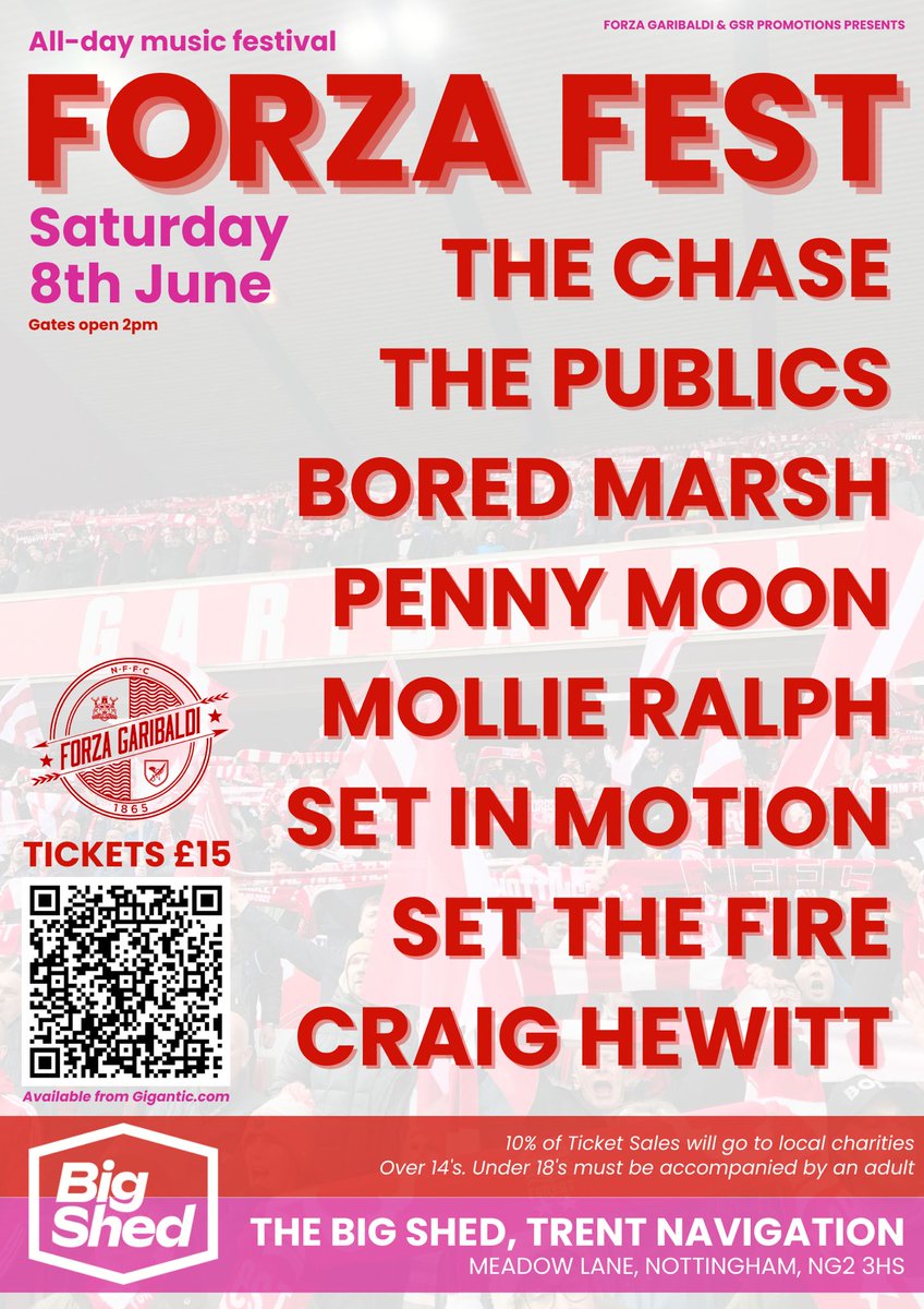 I didn't appreciate just how hard it is to push an event when Nottingham has so much going on, but I'm delighted with our first attempt but have definitely ran out of ideas to get the message across of just how good Saturday will be! We still have some tickets!