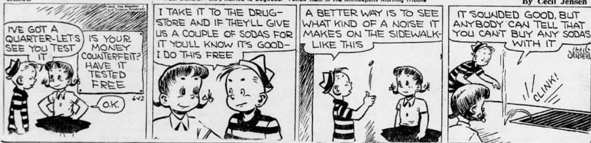 LittleDebbiezz's tweet photo. June 12, 1948 -- Tooker should've let handle that moolah. #ComicMagic #comicstrip #LittleDebbie #tuesdaythoughts #tacotuesday #InvestmentTips #money https://t.co/UtCD2KvfsT