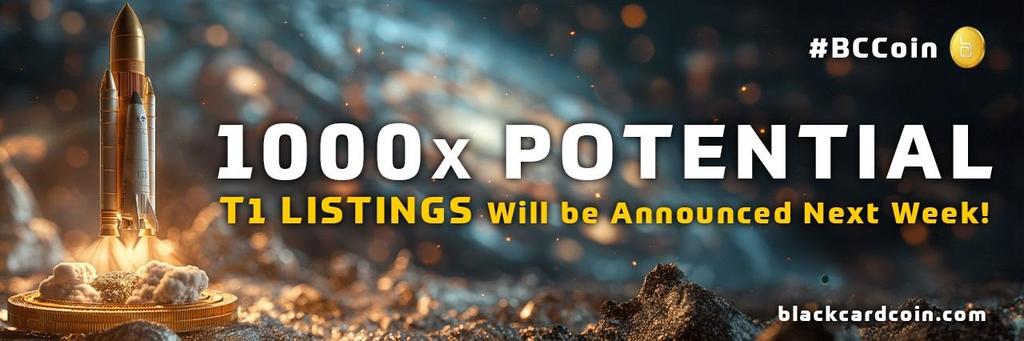 🚀 Get Ready for 1000x Gains with BlackCardCoin! 🚀

The world's first &amp; only Unlimited Crypto Credit Card is here - #BlackCardCoin (#BCCoin)!

🎯 Why BlackCardCoin is Your Ticket to the Moon:
1️⃣ 1000x Potential 🚀
2️⃣ Up to 13% Instant Cashback 🎯
3️⃣ Unlimited Spending Power 💳