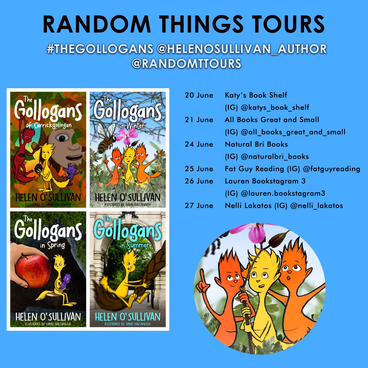 RandomTTours's tweet photo. Delighted to organise this #RandomThingsTours Blog Tour for #TheGollogans by @HelenJOSullivan 

Begins 20 June https://t.co/RxI0EZuSZu