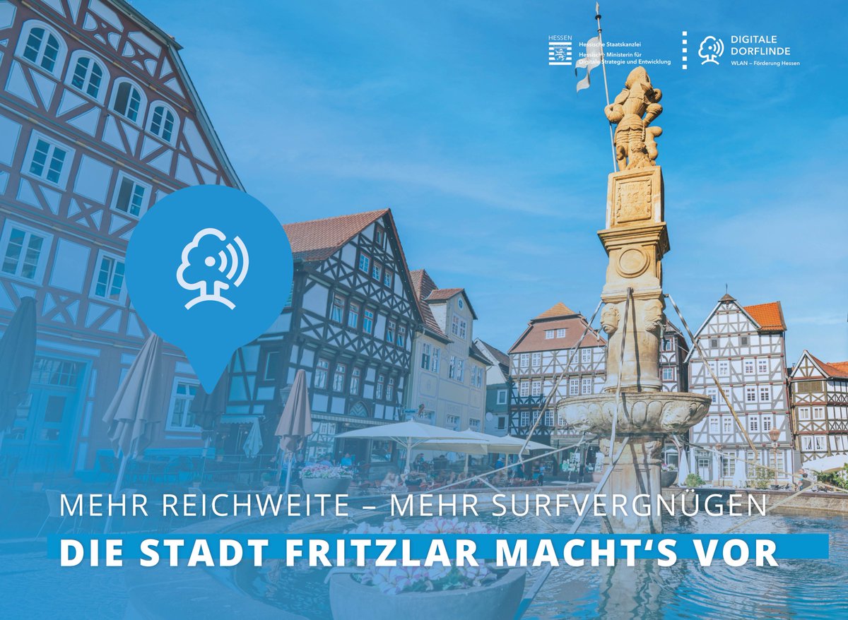 𝐀𝐮𝐟 𝐬𝐨 𝐞𝐢𝐧 𝐠𝐫𝐨ß𝐞𝐬 𝐖𝐚𝐜𝐡𝐬𝐭𝐮𝐦 𝐬𝐢𝐧𝐝 𝐰𝐢𝐫 𝐬𝐭𝐨𝐥𝐳! 🤩🤩🤩

Die Stadt Fritzlar bekam pünktlich zum Hessentag 15 neue Digitale Dorflinden. 🛜🛜🛜 

Wir freuen uns riesig, das Projekt der Stadt erfolgreich umgesetzt zu haben. 😊