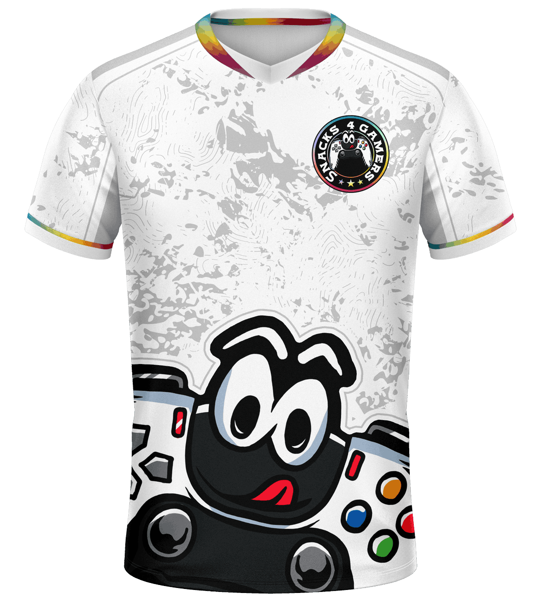 Our Esports jerseys are now available. All orders come with your gamertag on the back and a FREE bag of candy. These are limited so get your orders in now‼️

snacks4gamers.com/collections/s4…