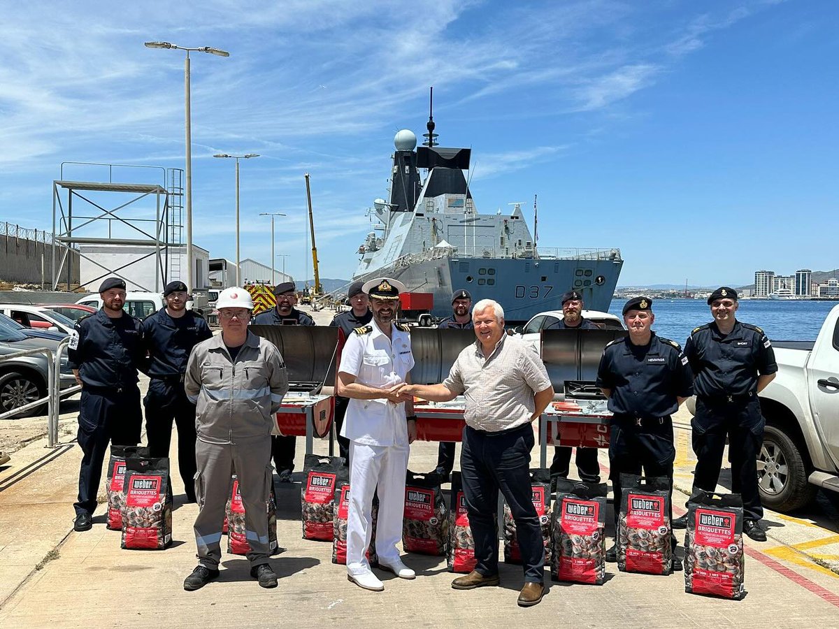 .<a href="/GibdockLtd/">Gibdock Shipyard</a> has handed over new barbecue sets made for <a href="/HMSDuncan/">HMS Duncan</a> on behalf of #Gibraltar