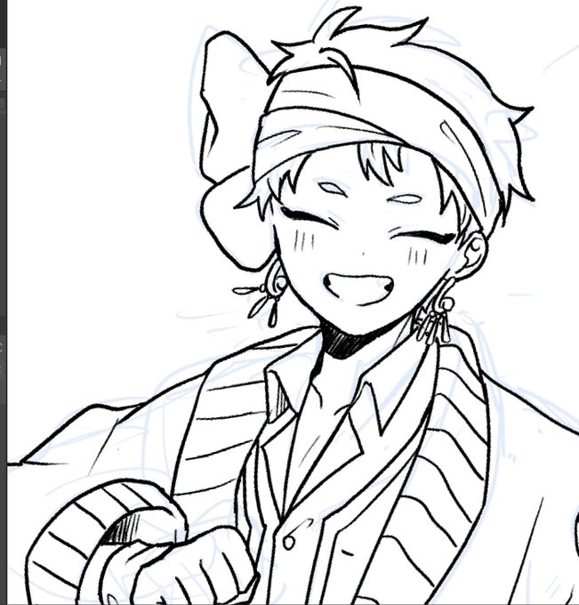 あら〜!可愛い笑顔に描けてるわね 