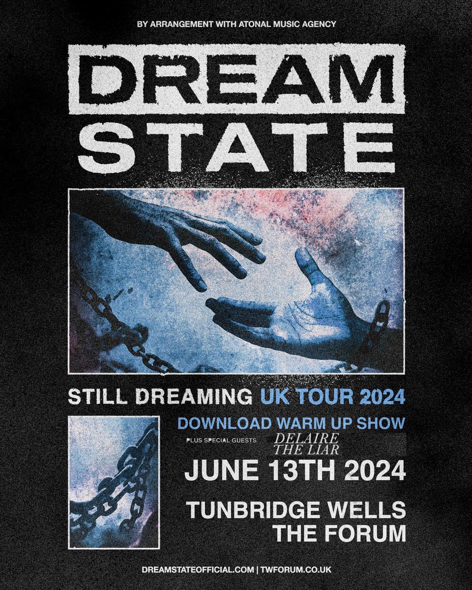 Delaire the Liar (@delairetheliar) on Twitter photo Guildford & Tunbridge Wells, welcome to the furnace.
next week with <a href="/DreamStateUK/">DREAM STATE</a> đź–¤
📸 - Estie Joy Guildford & Tunbridge Wells, welcome to the furnace.
next week with <a href="/DreamStateUK/">DREAM STATE</a> đź–¤
📸 - Estie Joy