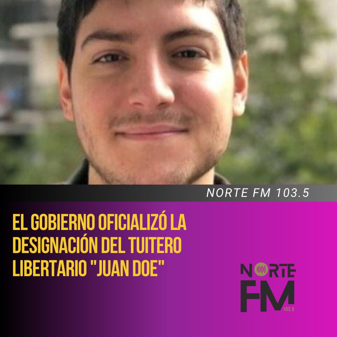 El Gobierno designó oficialmente a Juan Pablo Carreira, editor de La Derecha Diario, como Director Nacional de Comunicación Digital de la Presidencia de la Nación.

#Gobierno #JuanDoe #JuanPabloCarreira #ComunicaciónDigital #Argentina