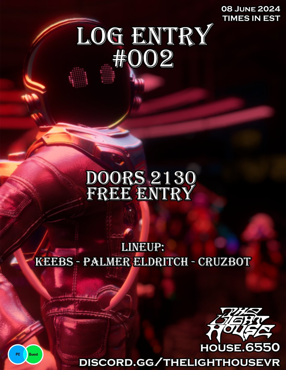 See. You. Soon.
<t:1717896600>
discord.gg/thelighthousevr
vrc.group/HOUSE.6550